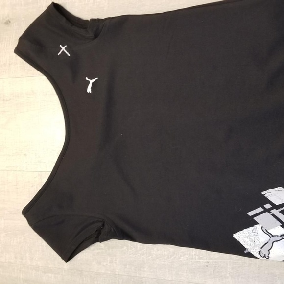 puma black t shirts for womens